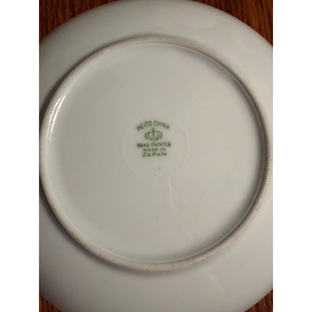 Vintage Meito China Hand Painted Floral Plate - Picture 5 of 5